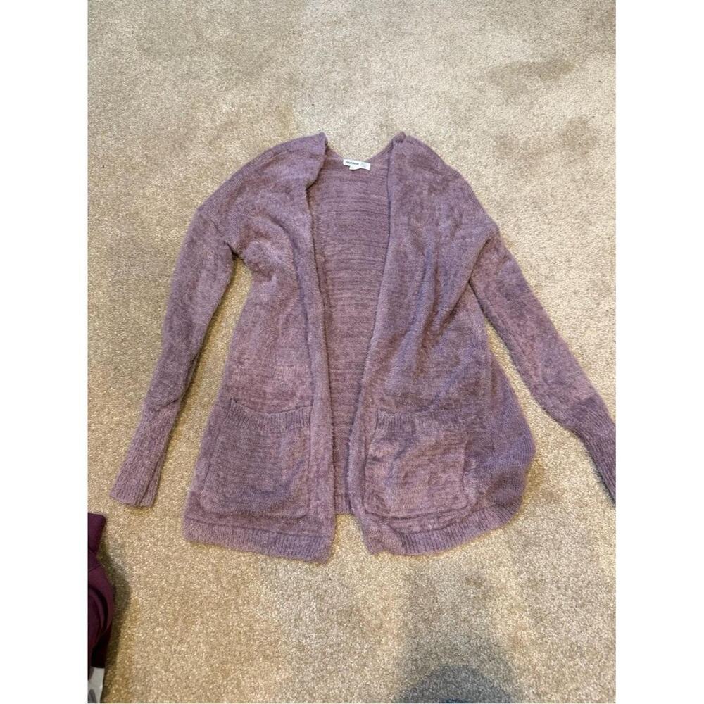 Women's Garage Purple Soft Cardigan with Pockets Size XS